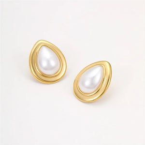 1 Pair IG Style Classic Style Commute Heart Shape Flower 304 Stainless Steel Ear Studs